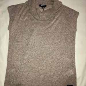 DKNY Cowl Neck Short Sleeve Sweater